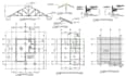 design timber, wooden structure, framing and truss plan