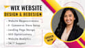 build wix website design, redesign and create wix website