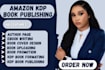 do amazon KDP book publishing, book formatting, uploading and promotion