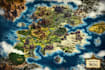 illustrate fantasy map and city map illustration
