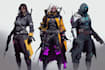 do cyberpunk and retro aesthetic characters