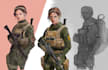 draw 2d game art military character design