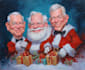 draw unique christmas cartoon caricature