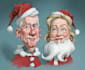 draw christmas cartoon caricature