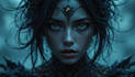 paint a dark fantasy portrait