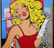 draw a retro pop art roy lichtenstein style