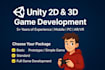 develop 2d and 3d games in unity