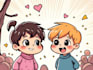 draw cute children comic cartoon in this style