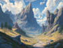 do fantasy landscapes and scenery art