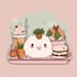 cute doodle character simple illustration