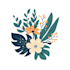 create botanical, mystic, logo design illustration
