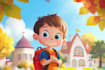 draw cute children book illustration