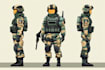 create military tactical character