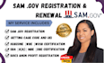 samgov uei cage code llc  uei cage code sam renewal  rfp  sam registration