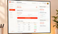 design web app, saas dashboard UI UX in figma