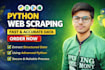 python web scraping data extraction and web scraper using python