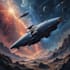 create a spaceship illustration art