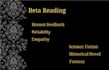 beta read your work and provide valuable feedback