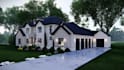 construct real estate house in3d,facade concrete cladding,terrace,vray rendering