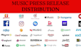 do music press release writing and distribution to top music outlets