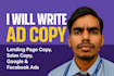 write high converting ad copy as your copywriter