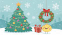create festive holiday christmas design illustration