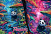 create illustration with psychedelic style art
