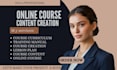create online course content, training manual course curriculum course creation