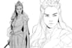 draw character design in sketch