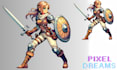 do pixel art illustration, 8 bit art, pixel art animation