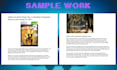 write high quality gaming articles and blog posts