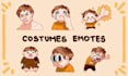 do costumes emotes for you