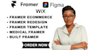 do framer redesign, built framer, medical framer, framer template