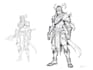 sketch fantasy character concept art