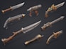 design weapons illustrations, assets and props