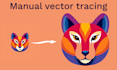 manual vector tracing,logo redraw,raster to vector tracing