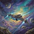 make a sci fi spaceship art