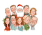 draw christmas cartoon caricature
