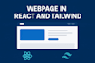 develop a responsive website in react and tailwind