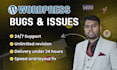 help fix wordpress errors, debug issues, and solve bugs
