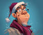 draw christmas cartoon caricature