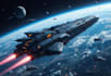 make a sci fi spaceship design