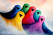 manually design graffiti wall art canvas