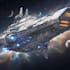 illustrate a sci fi spaceship art
