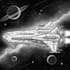 design a sci fi spaceship art