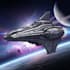 create a sci fi spaceship art