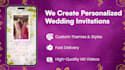 create custom theme wedding invitation video with music and animation