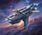 create a sci fi spaceship design