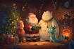 draw christmas cartoon caricature