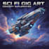 create a sci fi spaceship art
